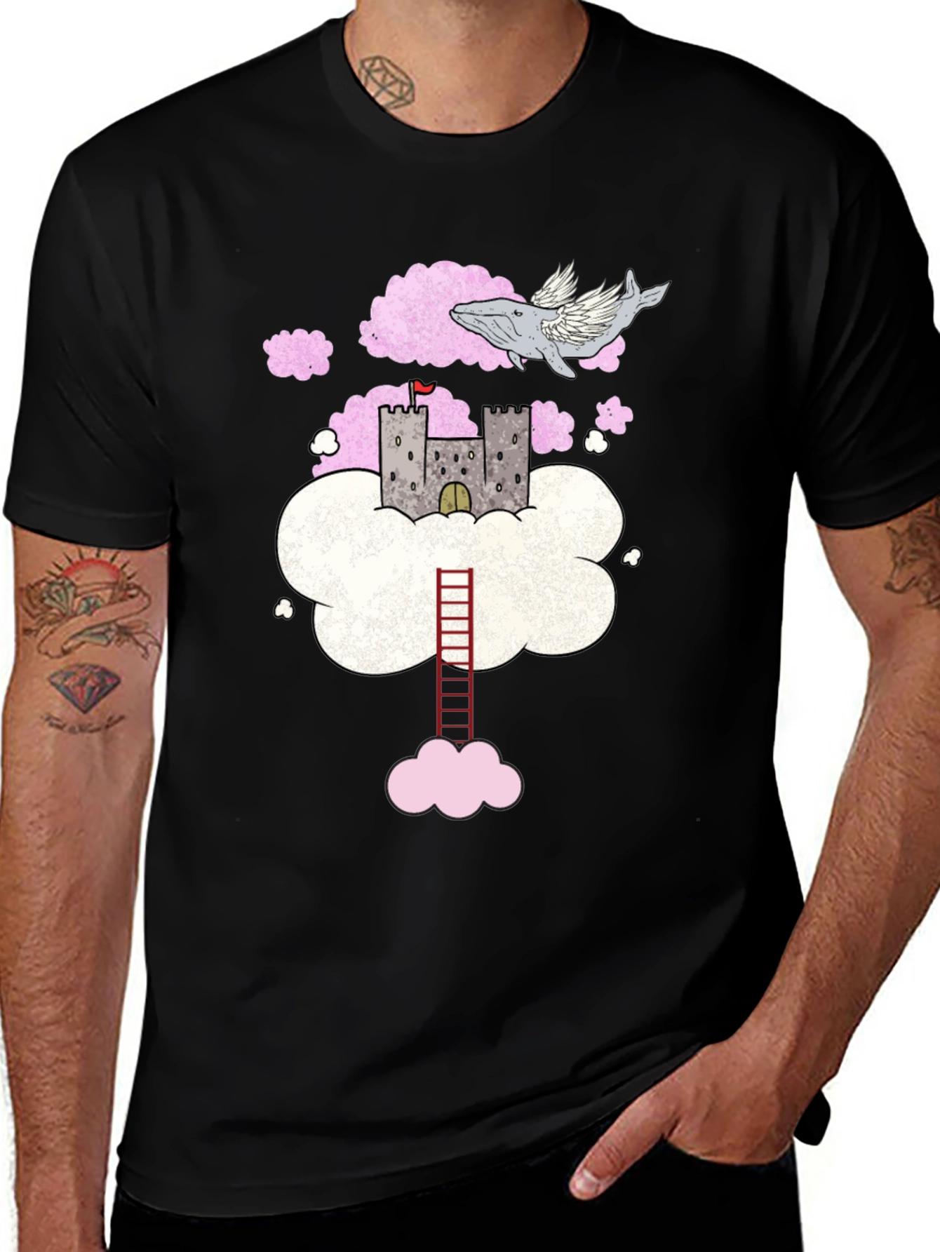 Dream Castle T-Shirt: Whale Wings and Ladder!