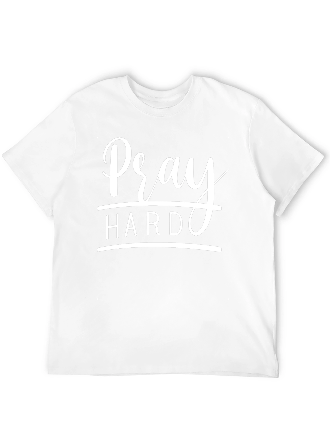 Pray Hard Graphic T-Shirt - Unisex Black Tee