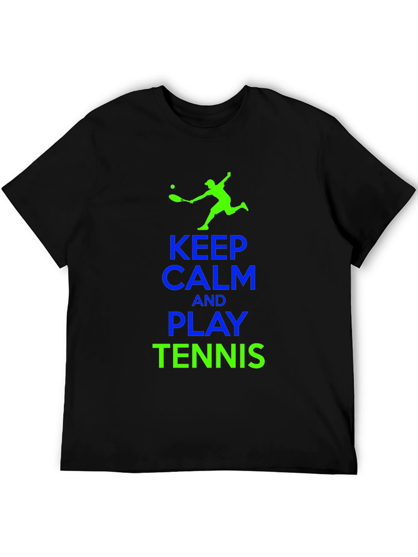 Keep Calm and Play Tennis Graphic Tee