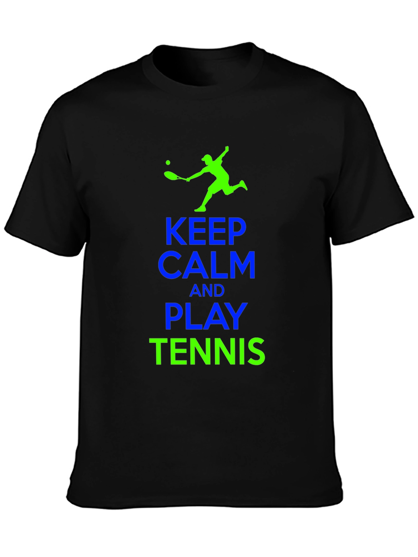 Keep Calm and Play Tennis Graphic Tee