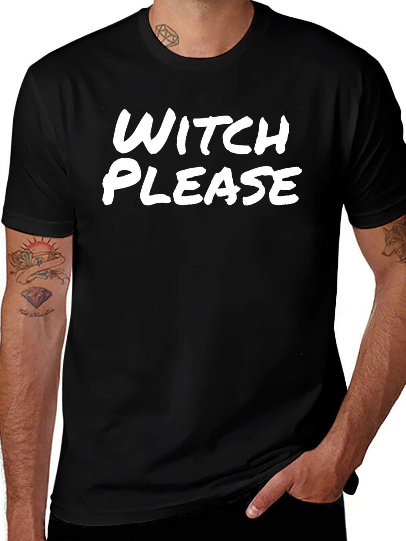 Witch Please Graphic Tee - Trendy T-Shirt