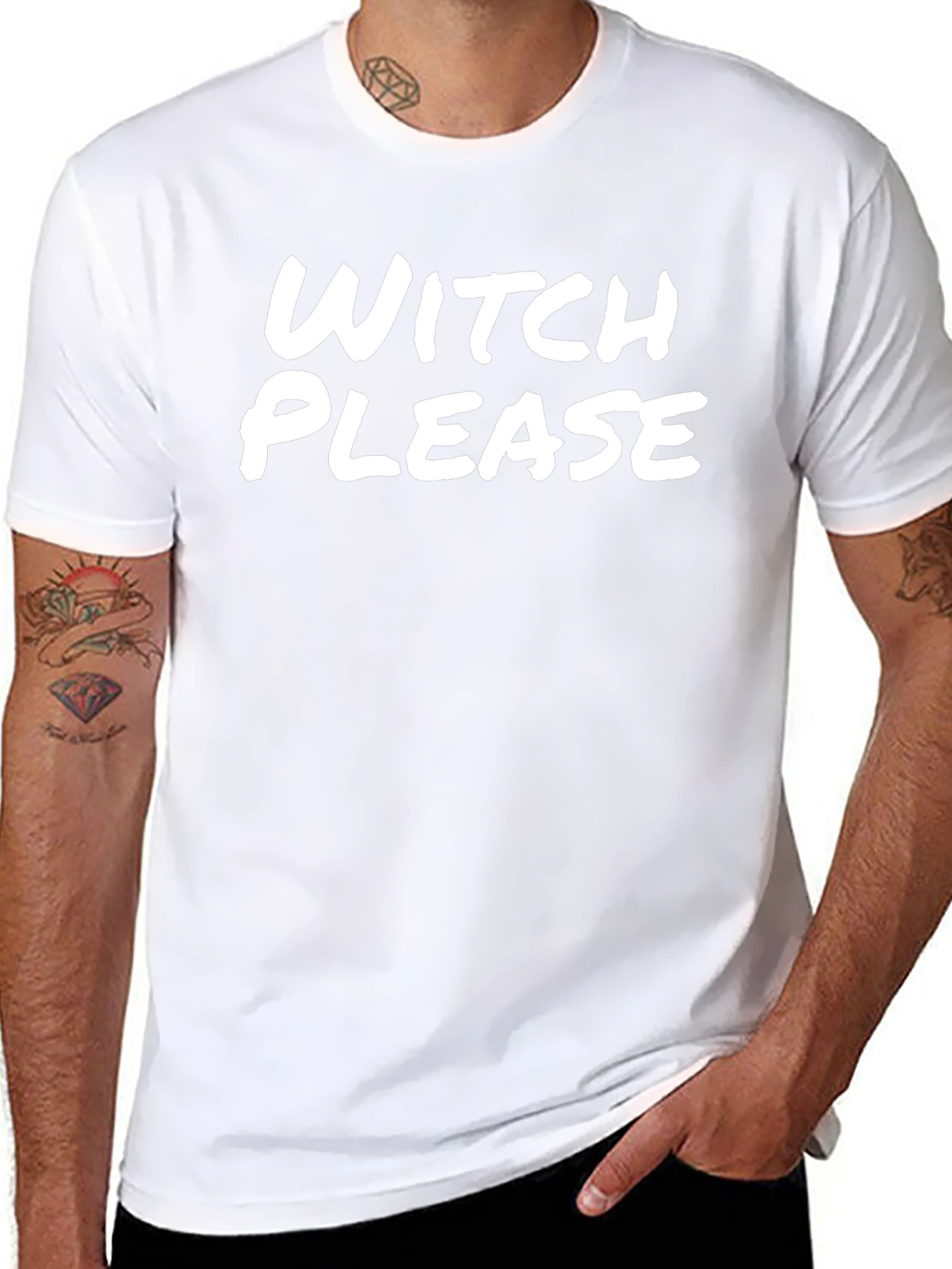 Witch Please Graphic Tee - Trendy T-Shirt