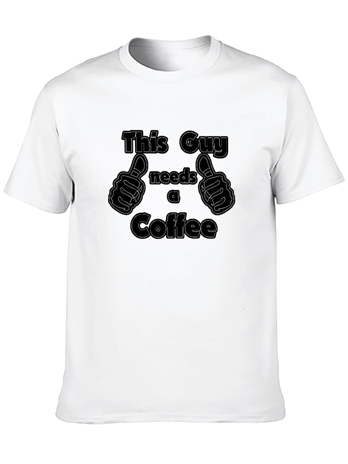 This Guy Needs a Coffee Graphic T-Shirt