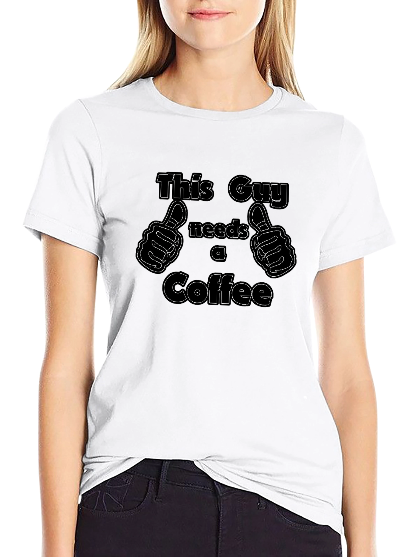 This Guy Needs a Coffee Graphic T-Shirt