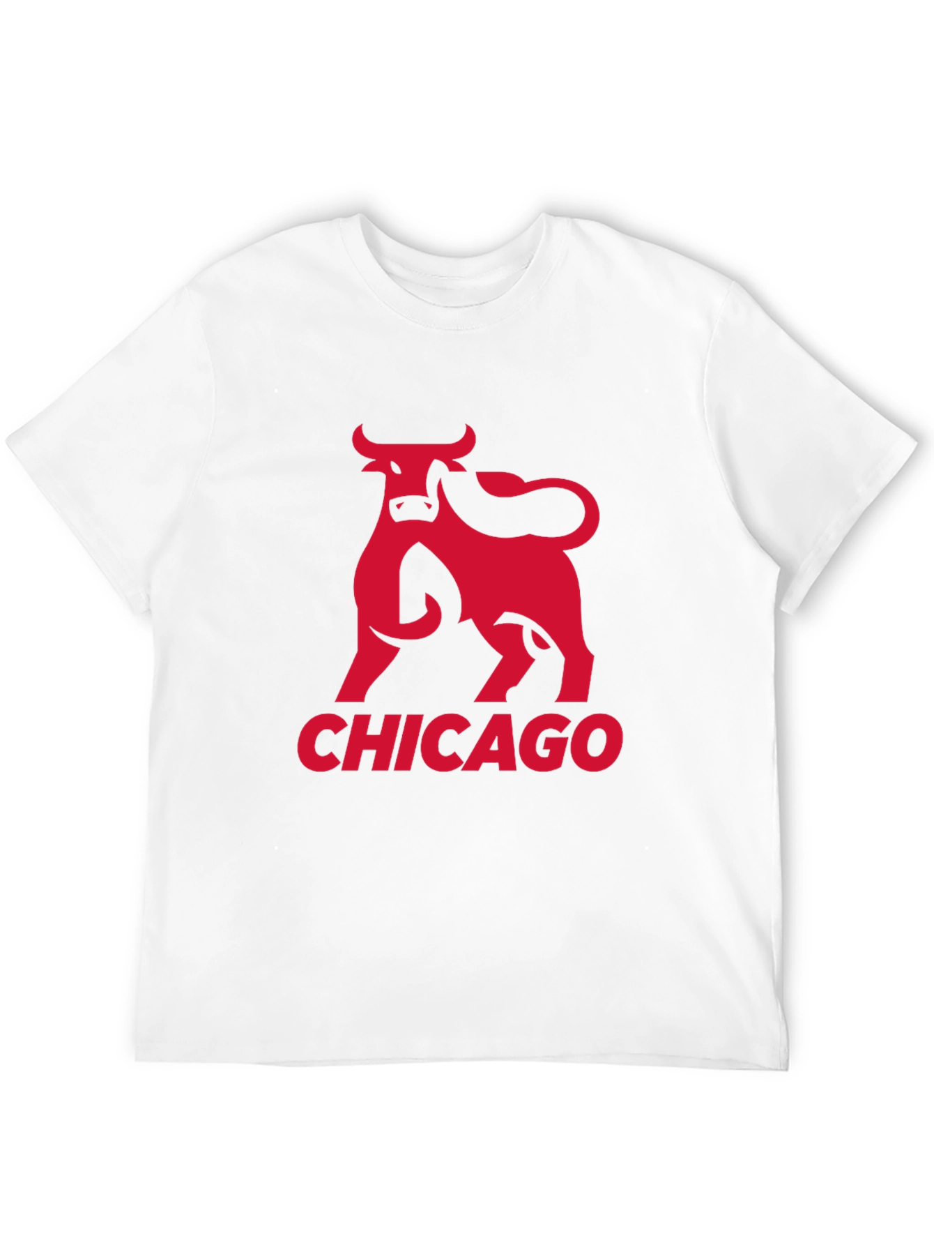 Chicago Bull Graphic Tee - Black Cotton T-Shirt