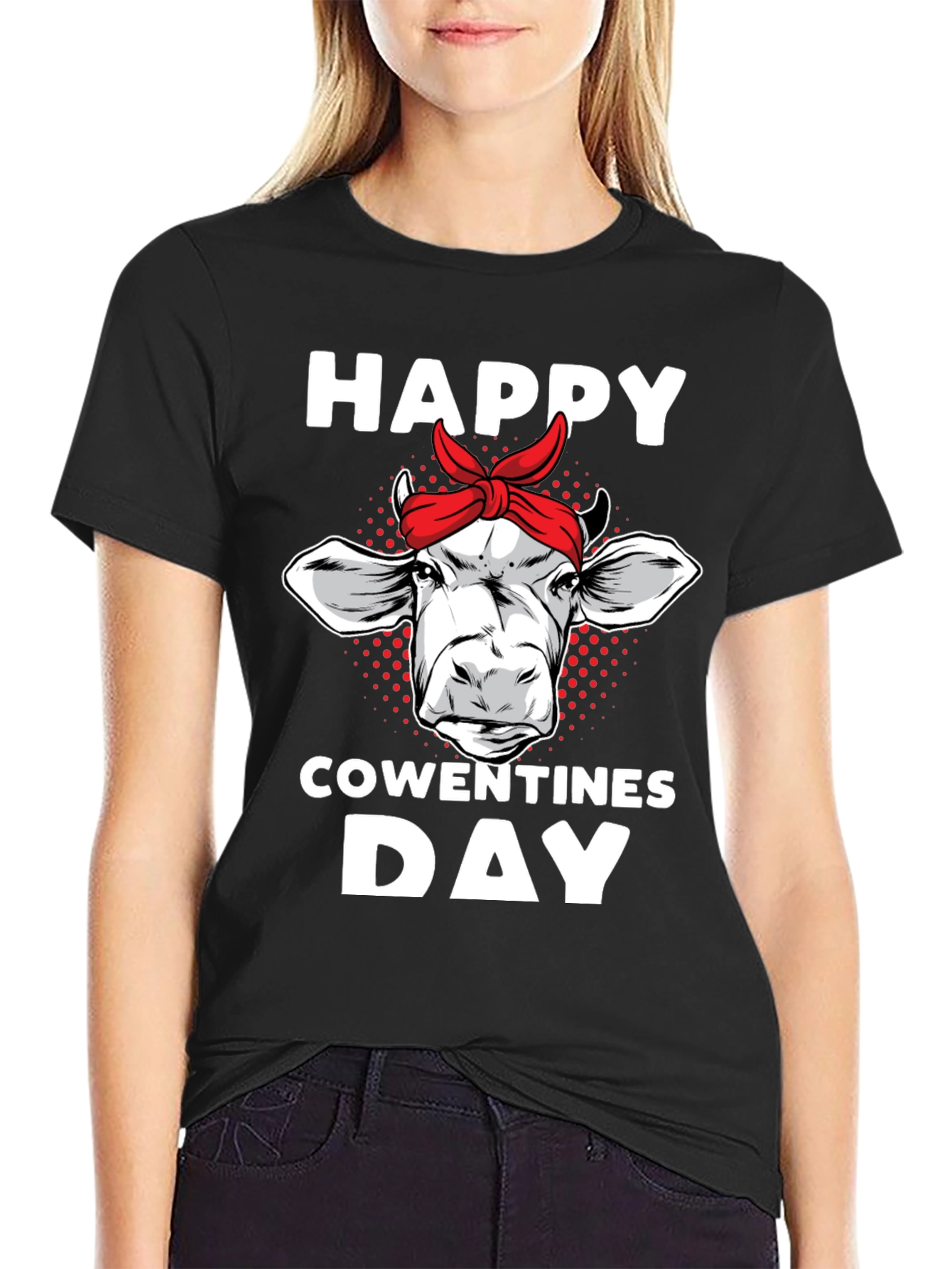 Happy Cowentines Day Graphic T-Shirt