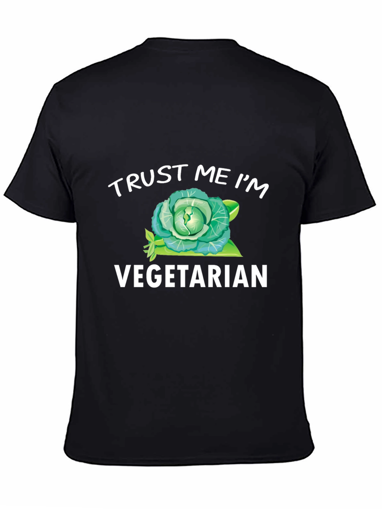 Trust Me Im Vegetarian T-Shirt Funny Cabbage Tee