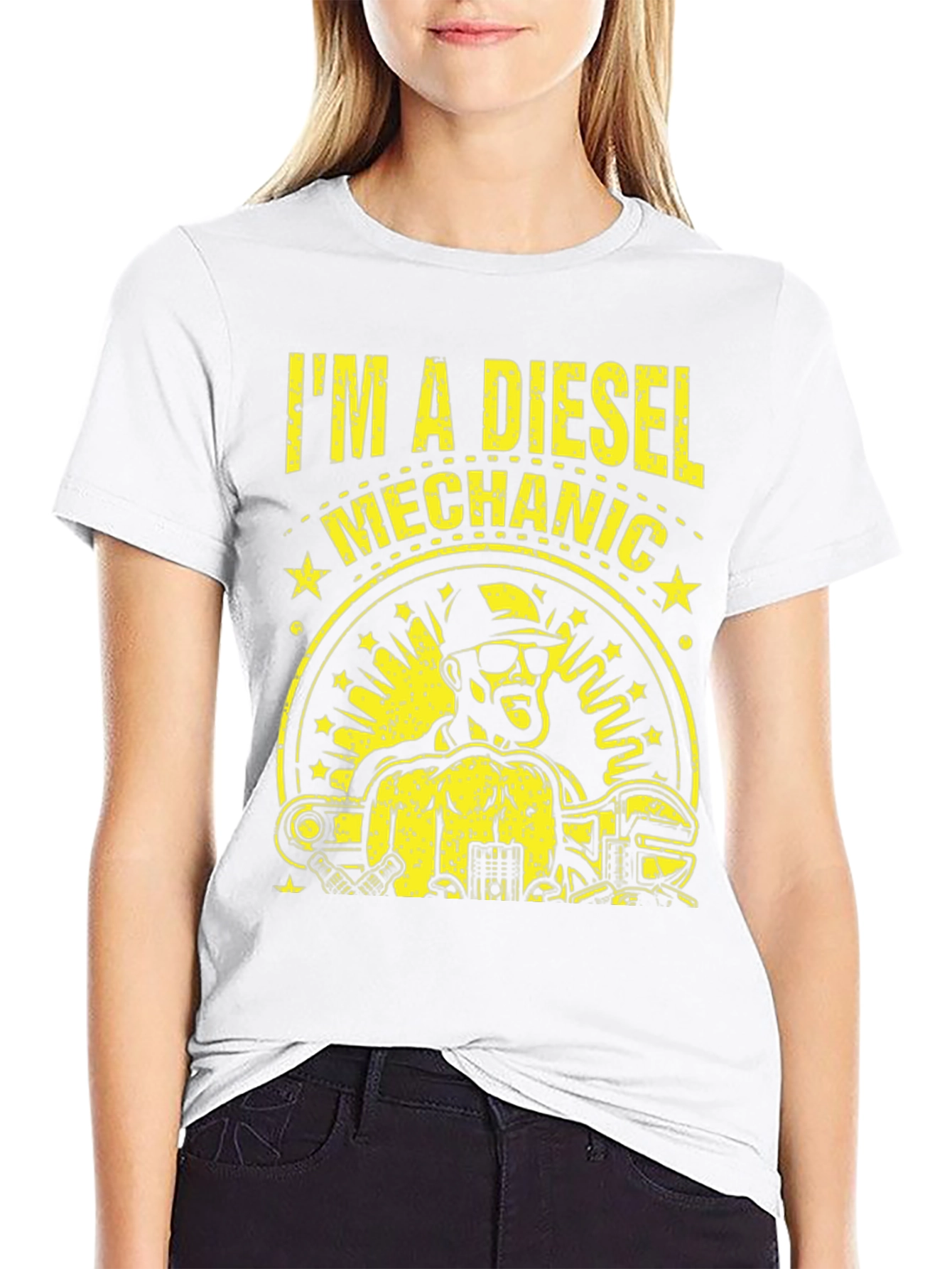 Diesel Mechanic T-Shirt - Black Cotton Tee