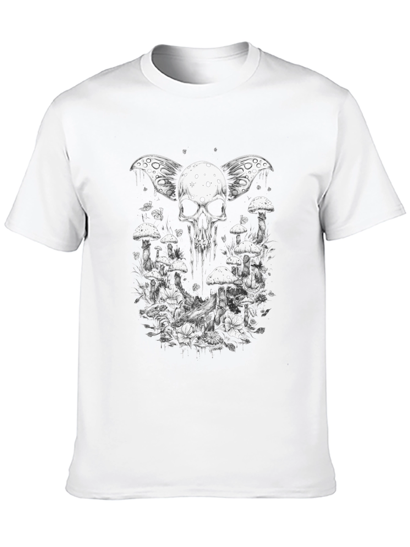 Skull & Mushroom Graphic Tee