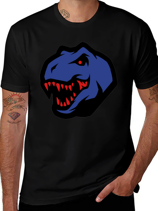 Dino Head Graphic Tee - Mens Black T-Shirt