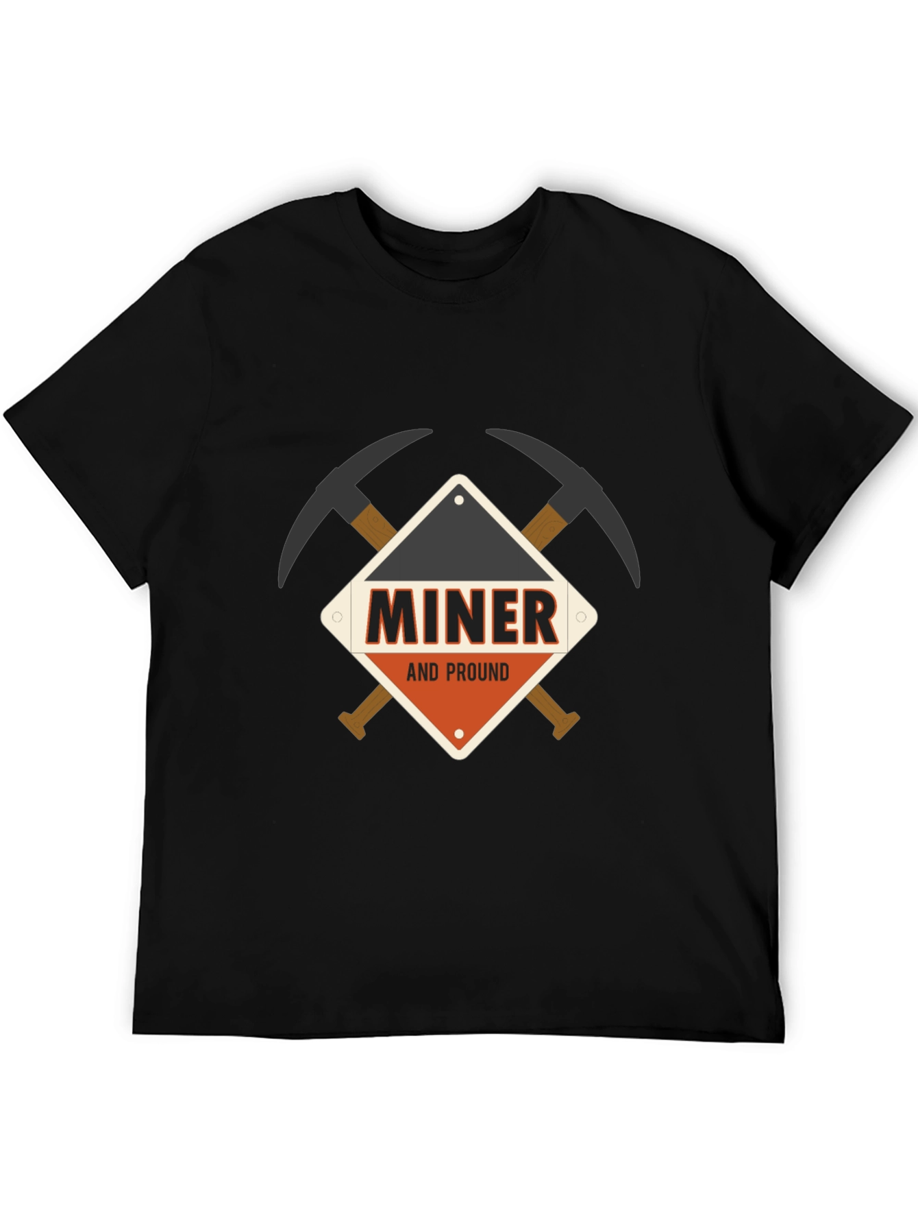 Miner and Proud Black T-Shirt