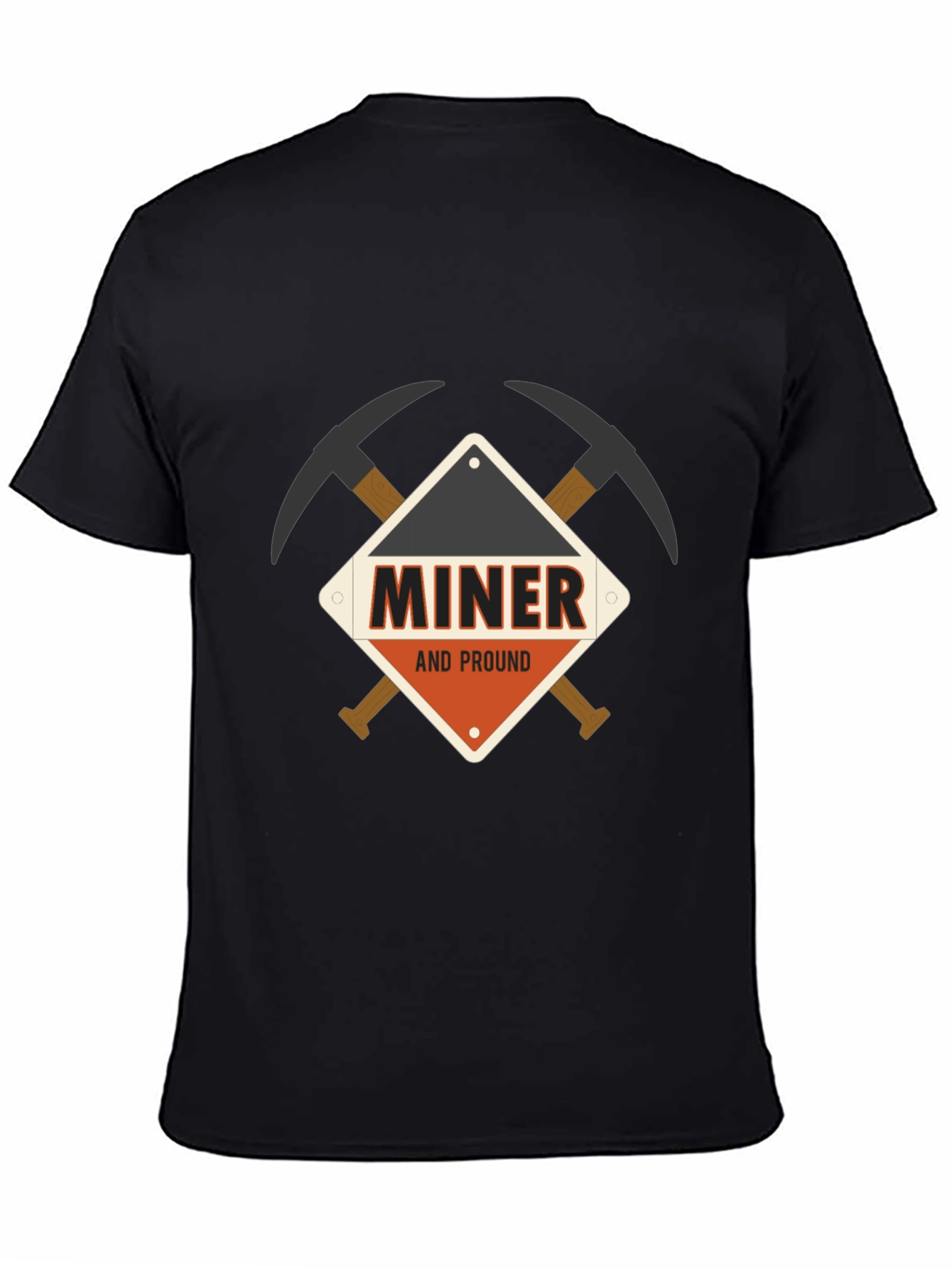 Miner and Proud Black T-Shirt
