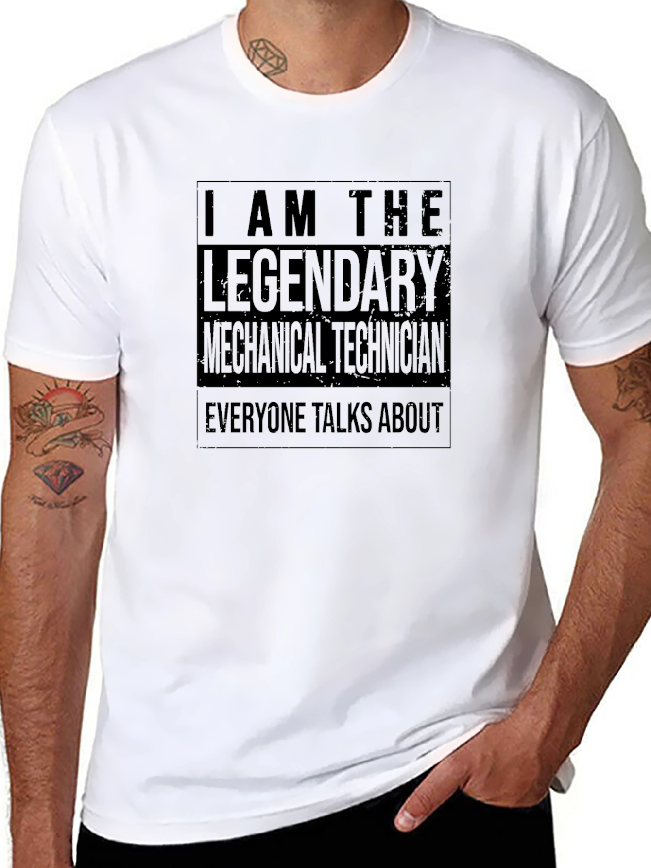 Legendary Mechanical Technician Black T-Shirt