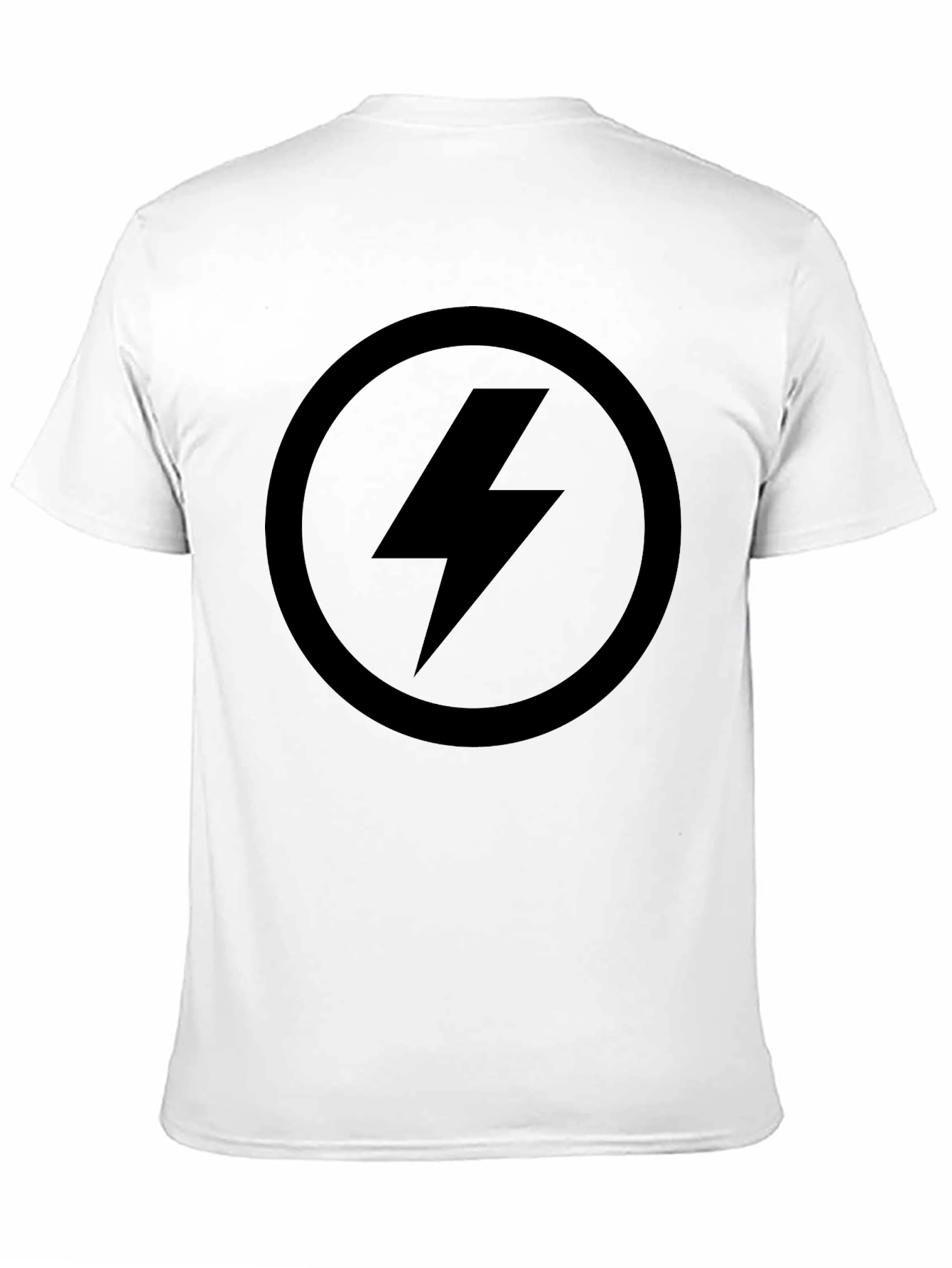 Lightning Bolt Graphic Tee - Sleek Black T-Shirt