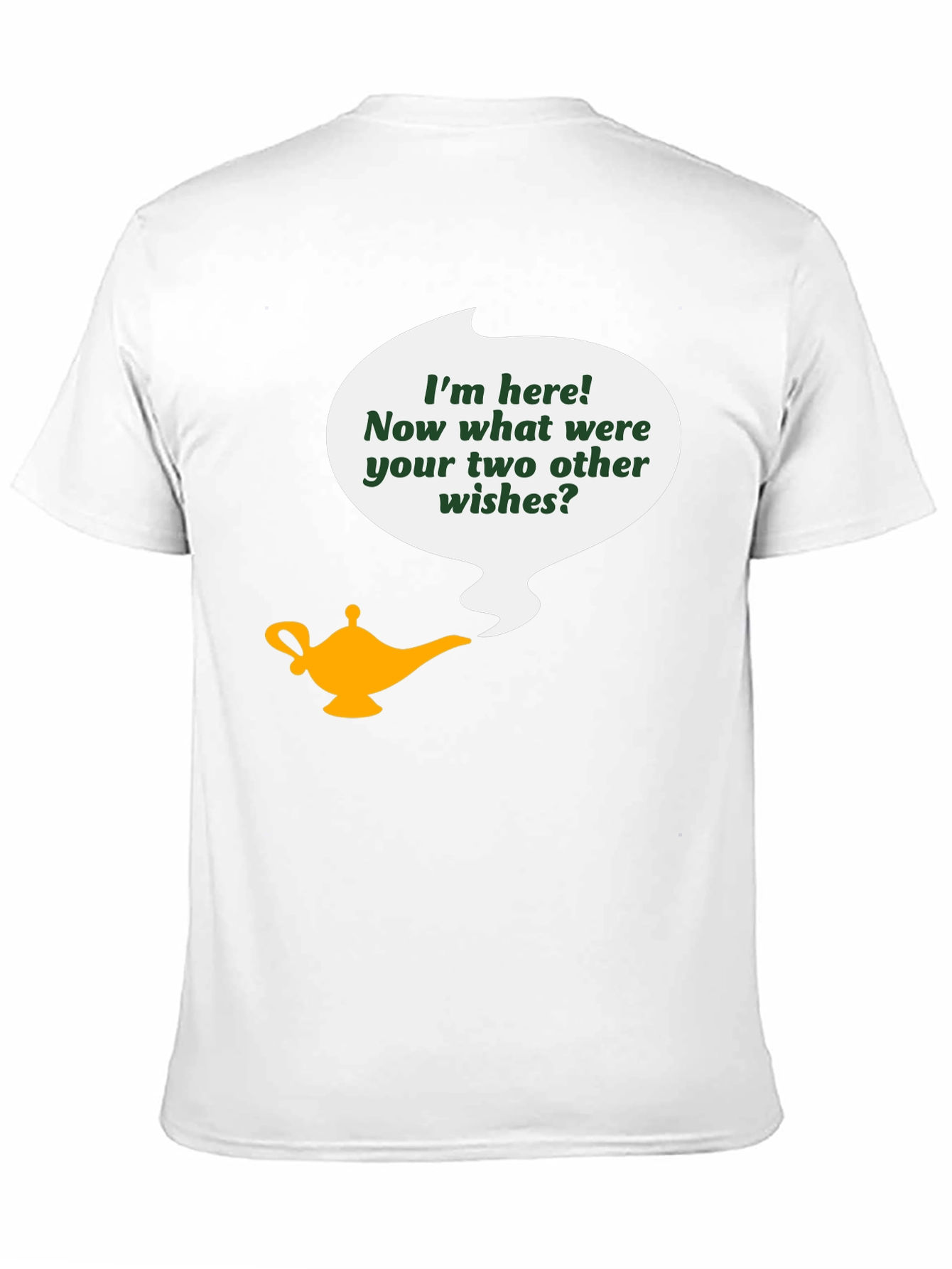Genie Lamp Wish T-Shirt - Black
