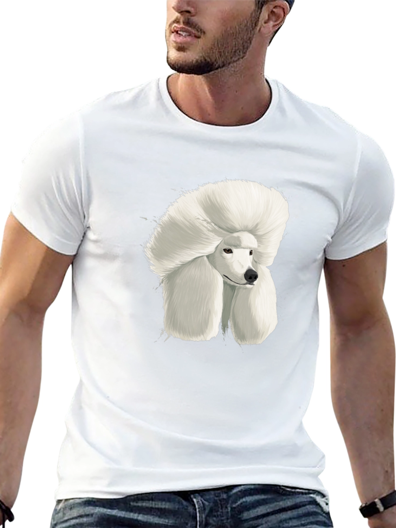 Poodle Art Graphic Tee - Stylish Dog Lover T-Shirt