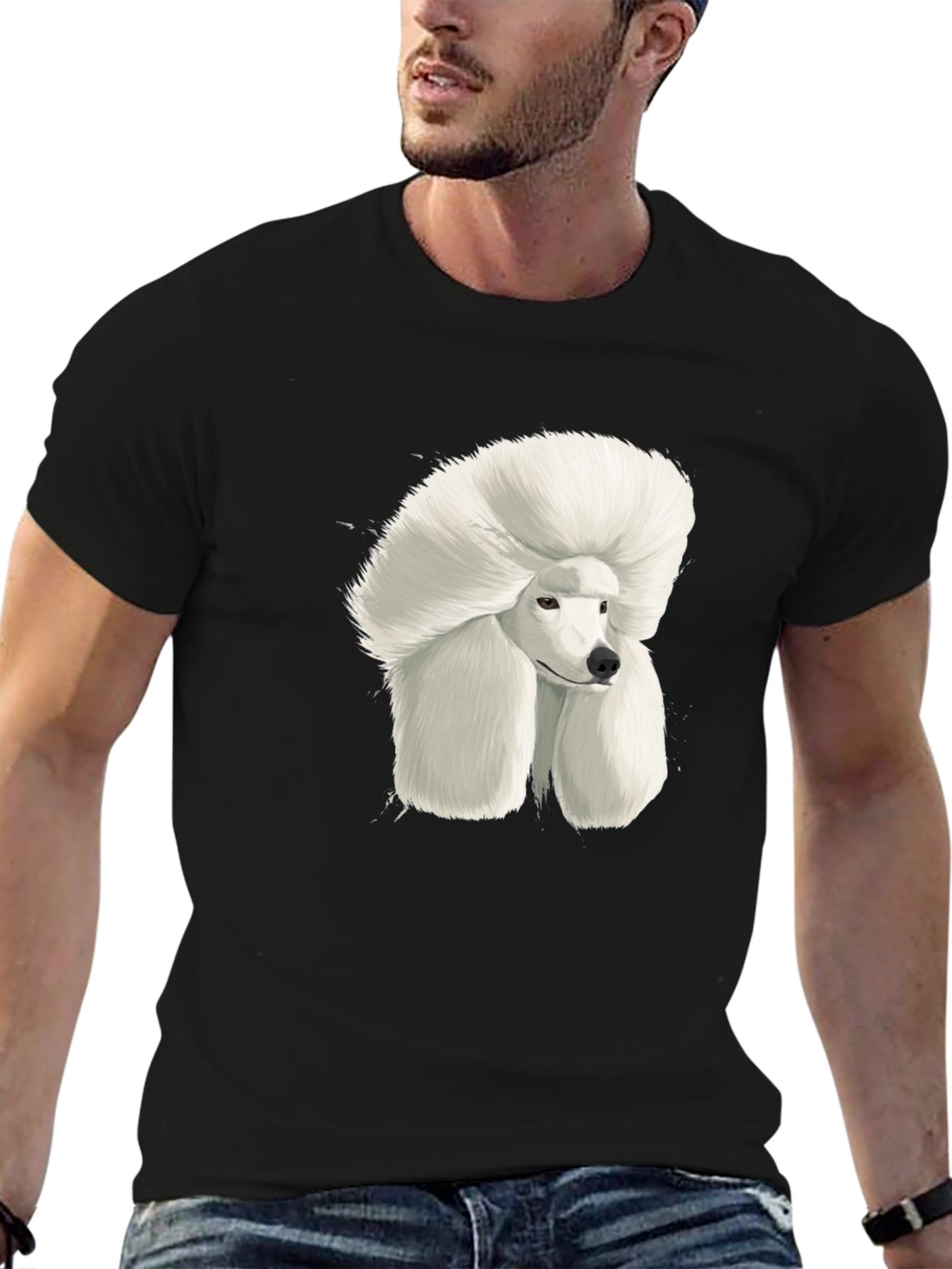 Poodle Art Graphic Tee - Stylish Dog Lover T-Shirt