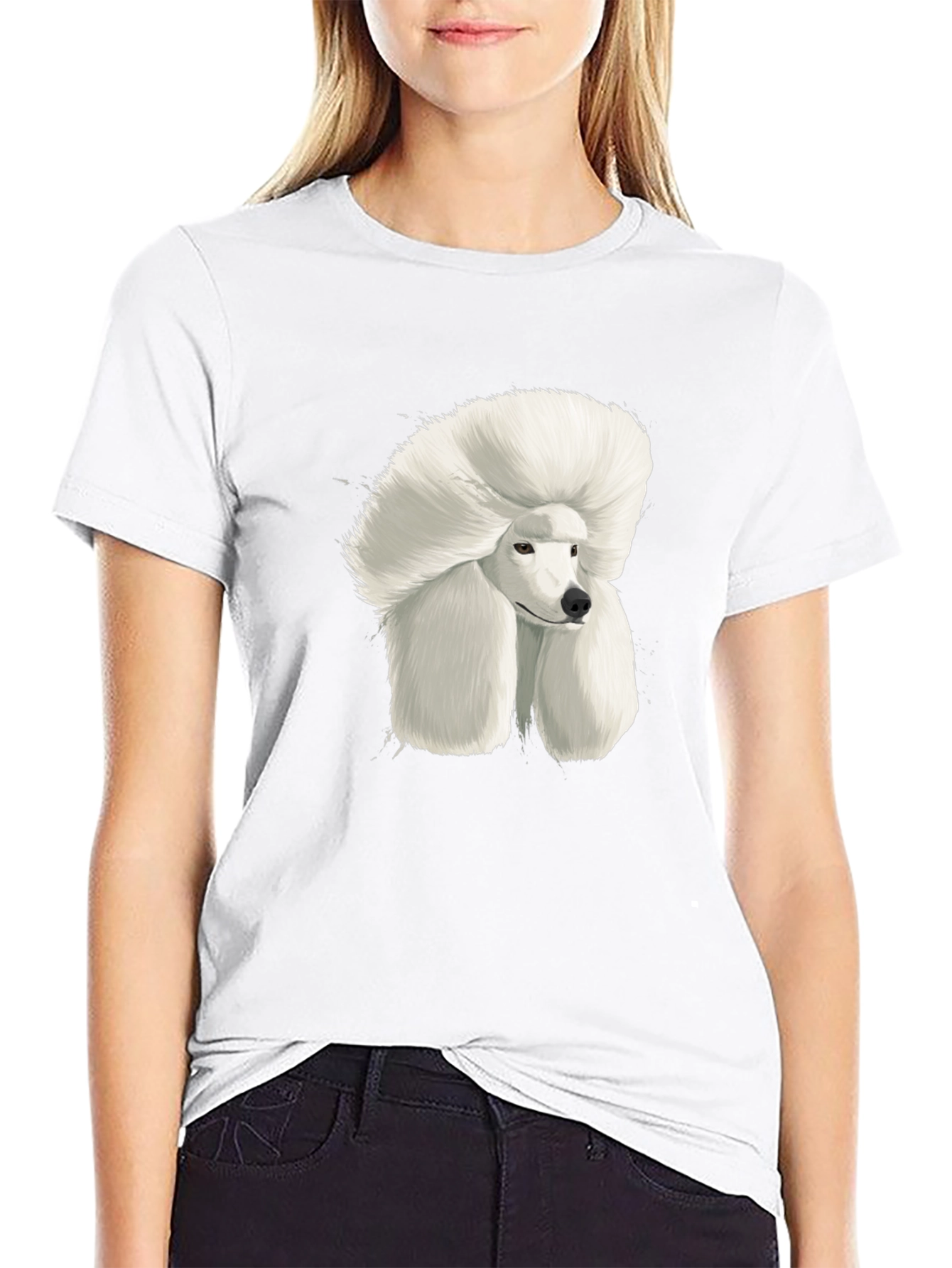 Poodle Art Graphic Tee - Stylish Dog Lover T-Shirt