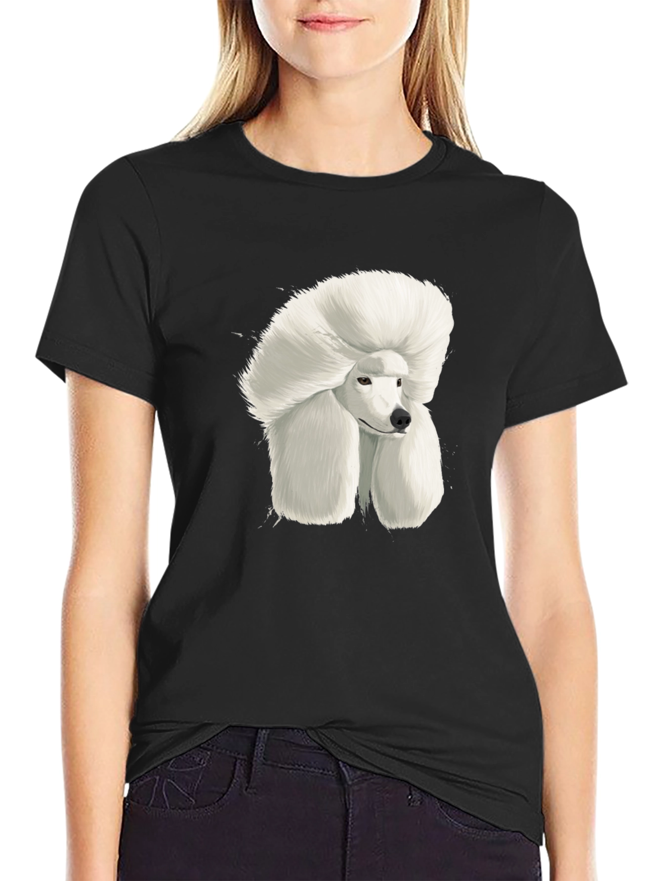 Poodle Art Graphic Tee - Stylish Dog Lover T-Shirt