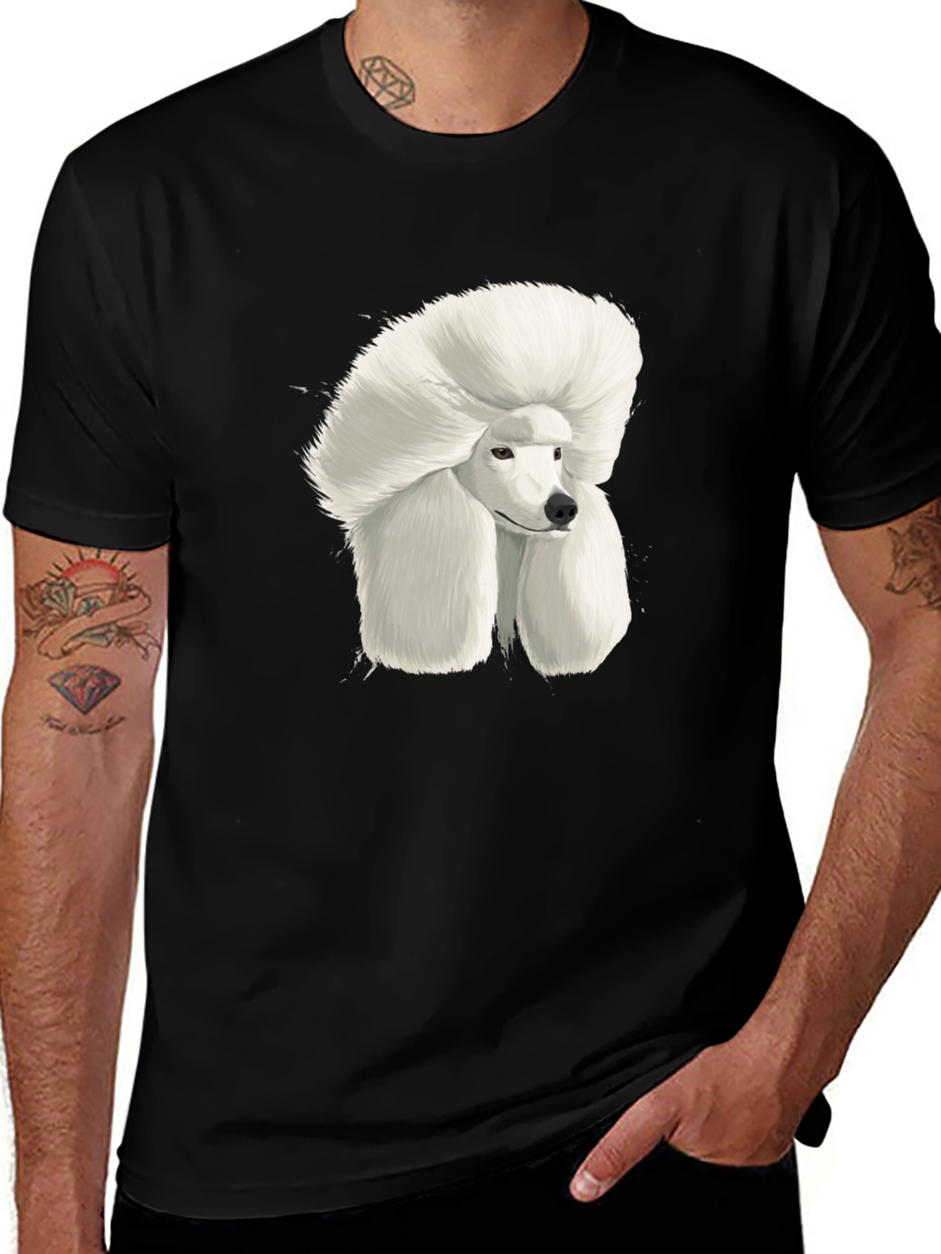 Poodle Art Graphic Tee - Stylish Dog Lover T-Shirt