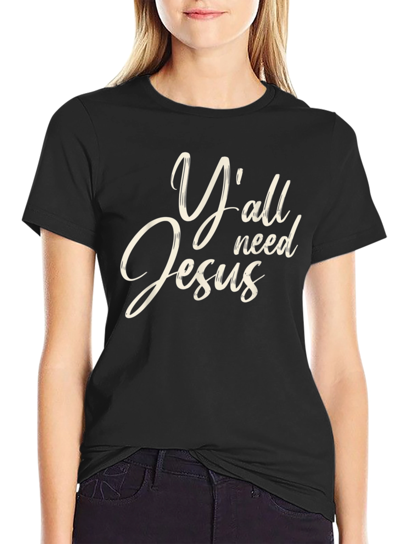 Yall Need Jesus Graphic Tee Soft Cotton