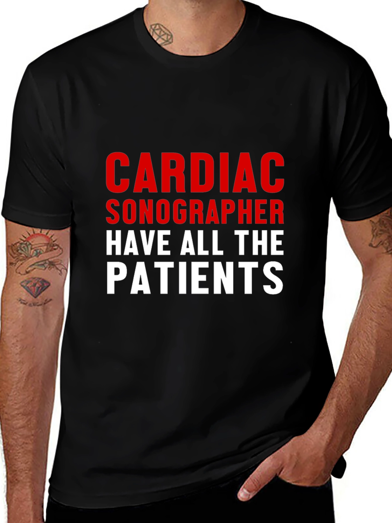 Cardiac Sonographer Novelty Graphic Tee