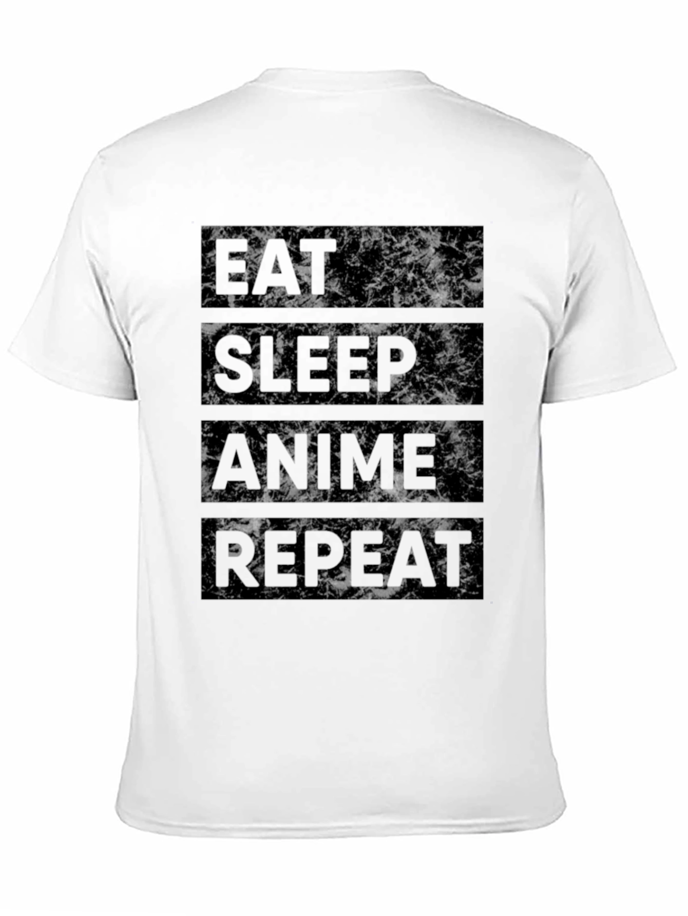Eat Sleep Anime Repeat Black T-Shirt