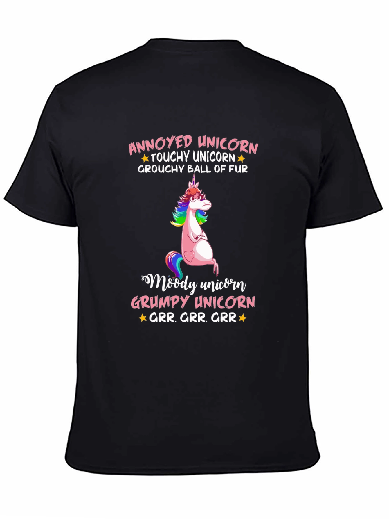 Annoyed Unicorn T-Shirt Grumpy Graphic Tee
