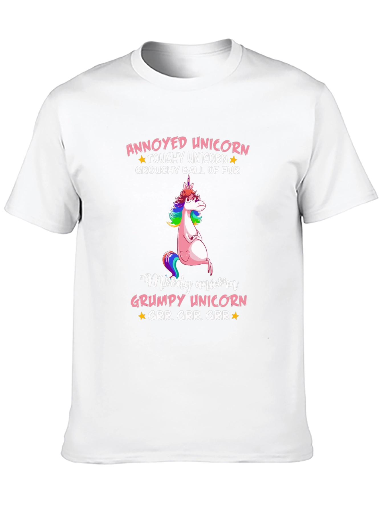 Annoyed Unicorn T-Shirt Grumpy Graphic Tee