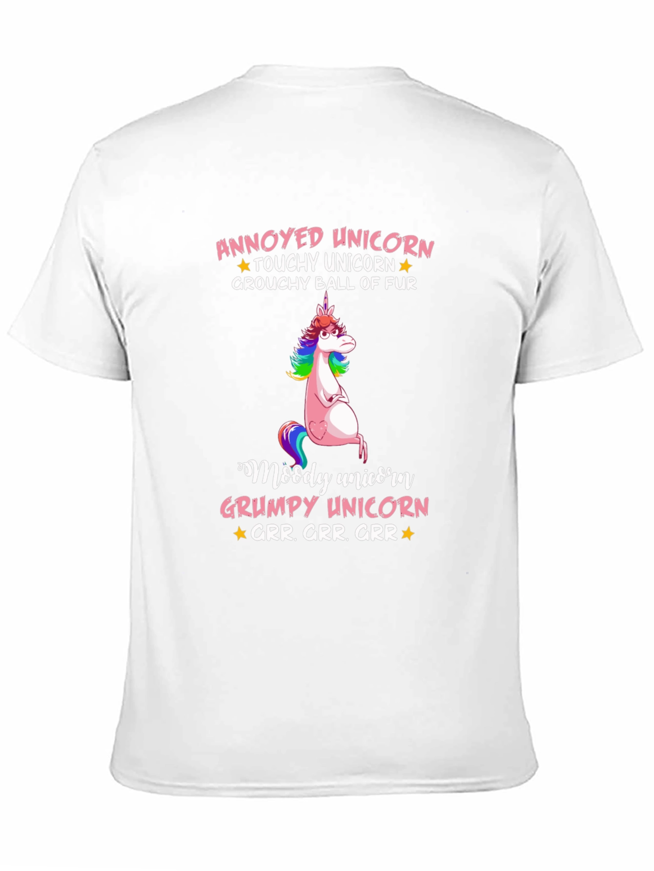 Annoyed Unicorn T-Shirt Grumpy Graphic Tee