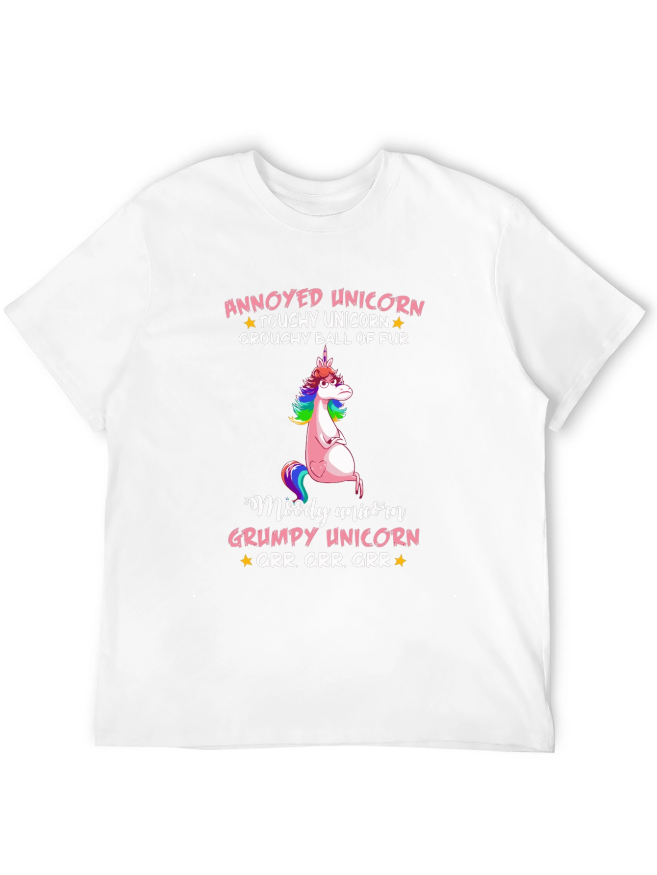 Annoyed Unicorn T-Shirt Grumpy Graphic Tee