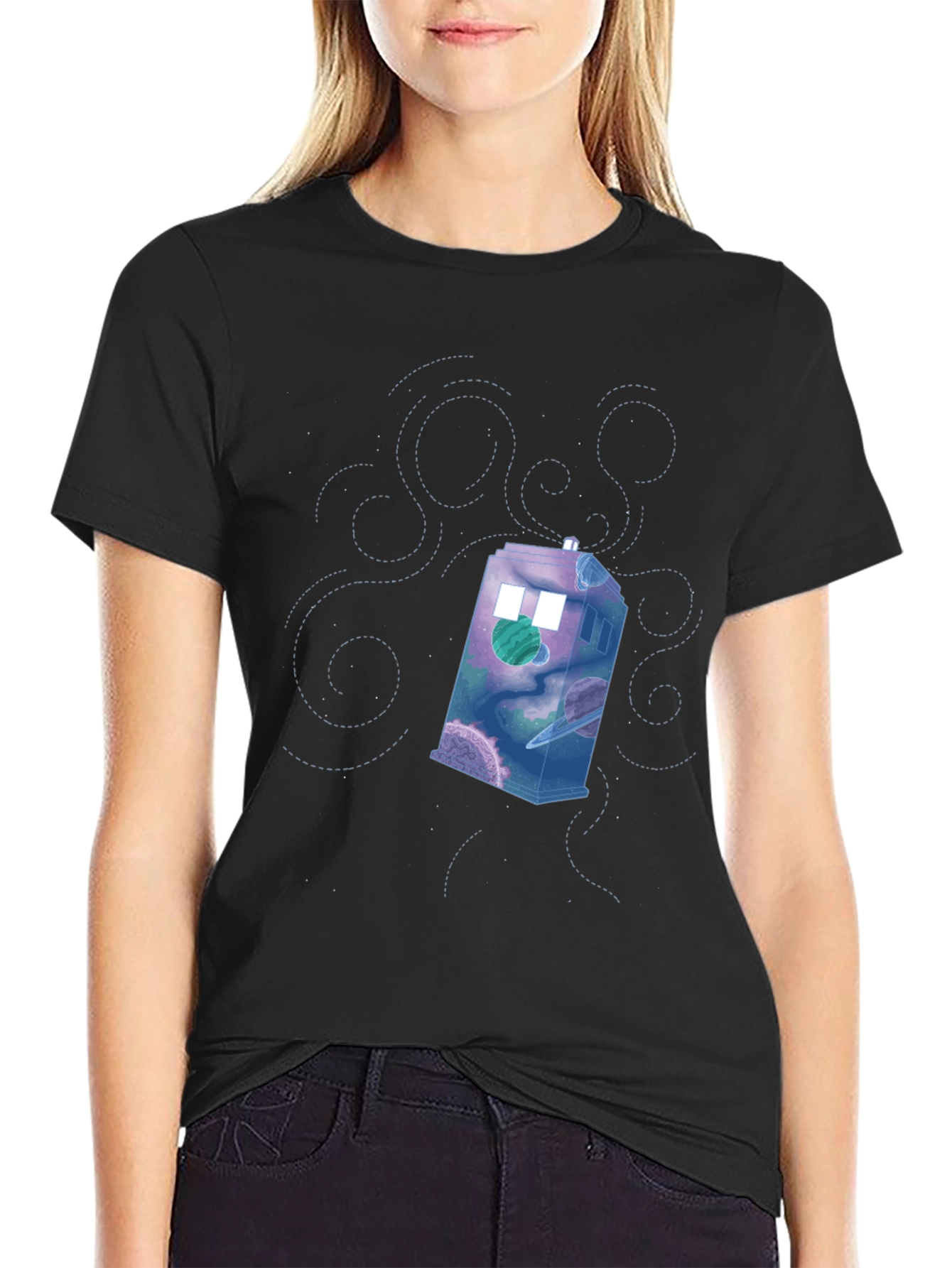 Time Travelers T-Shirt - Galaxy Police Box Design