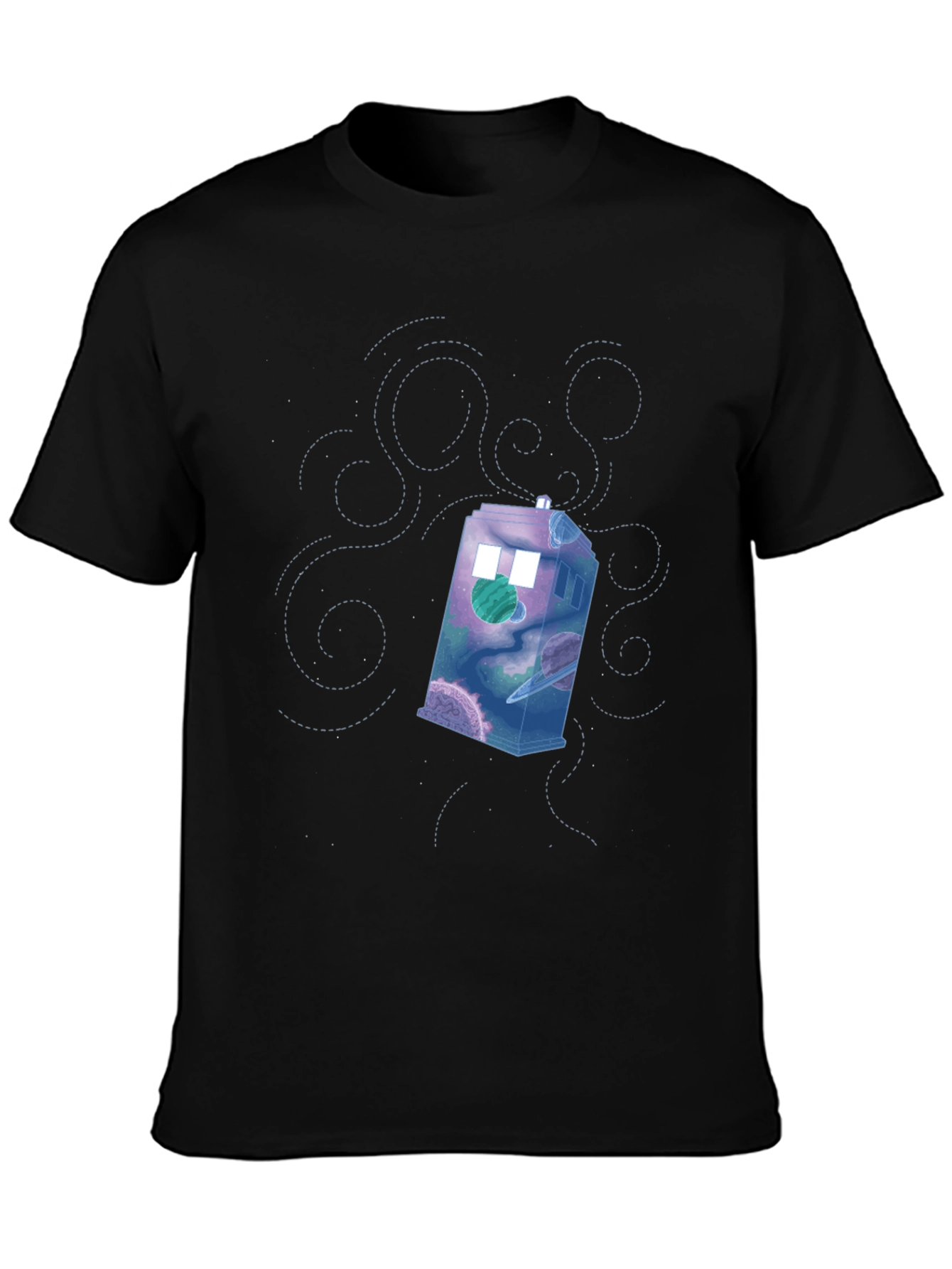 Time Travelers T-Shirt - Galaxy Police Box Design