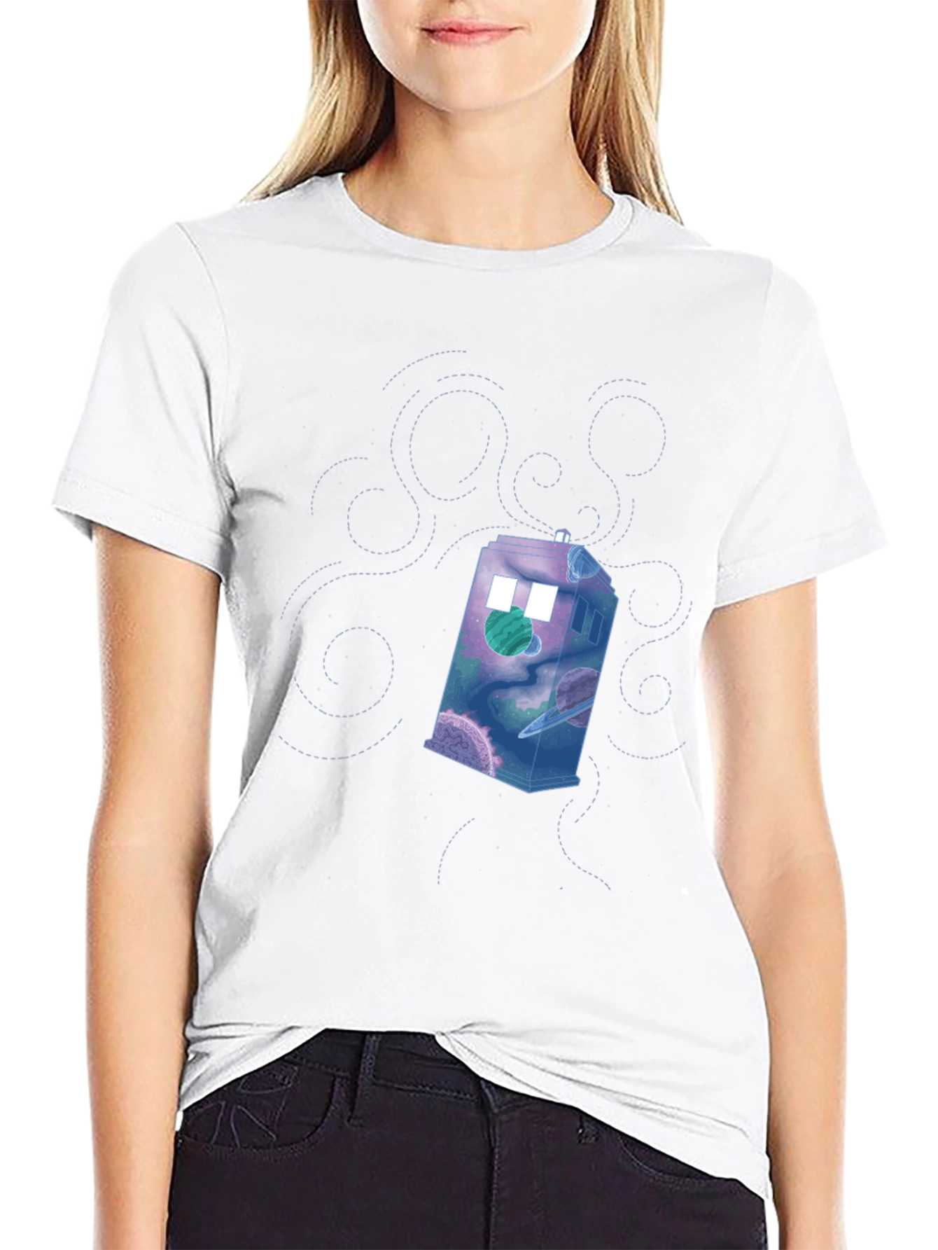 Time Travelers T-Shirt - Galaxy Police Box Design