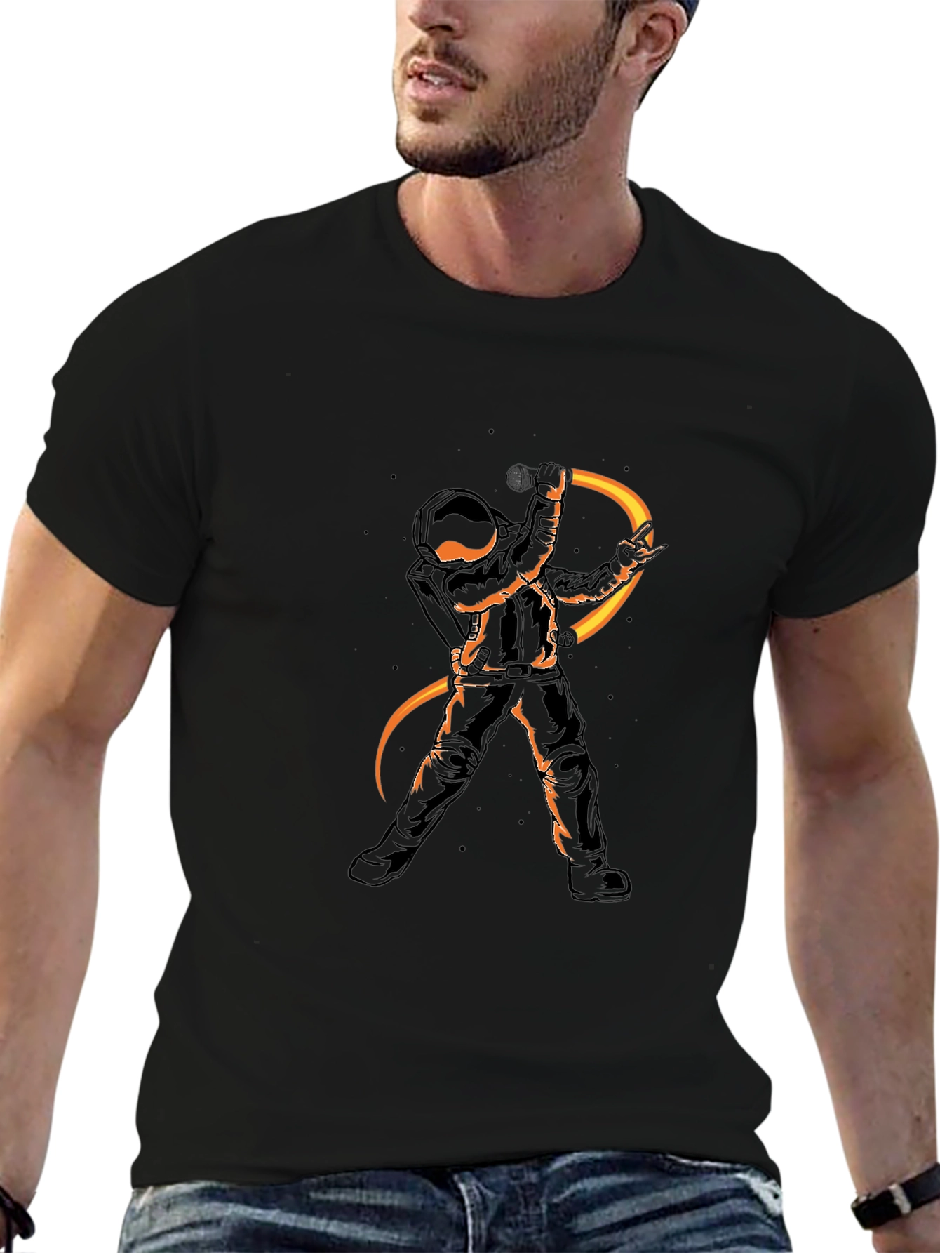 Astronaut Graphic Tee - Rock On in Style!