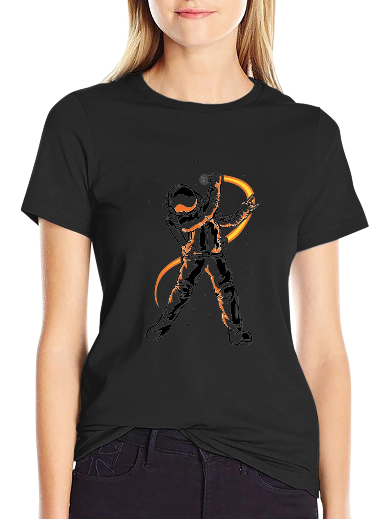 Astronaut Graphic Tee - Rock On in Style!