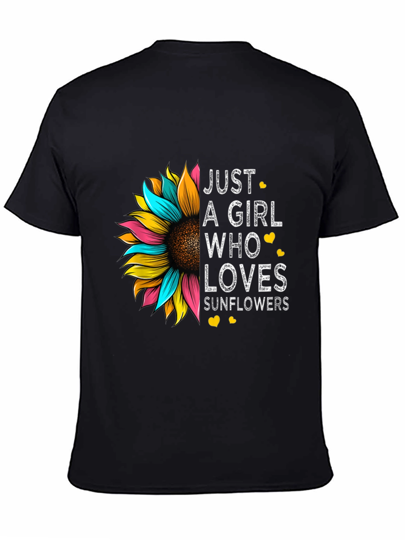 Just a Girl Who Loves Sunflowers Graphic Tee