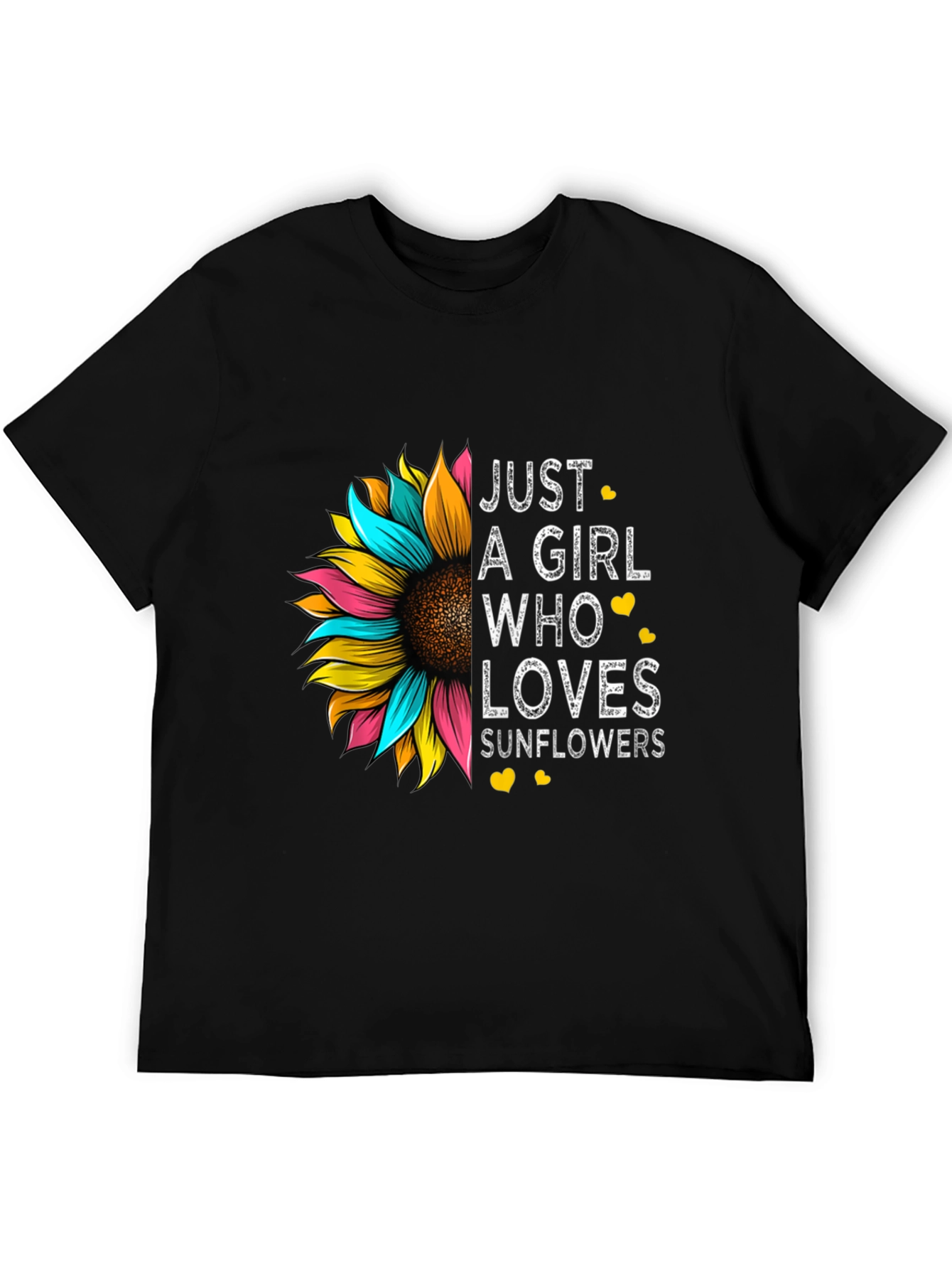 Just a Girl Who Loves Sunflowers Graphic Tee