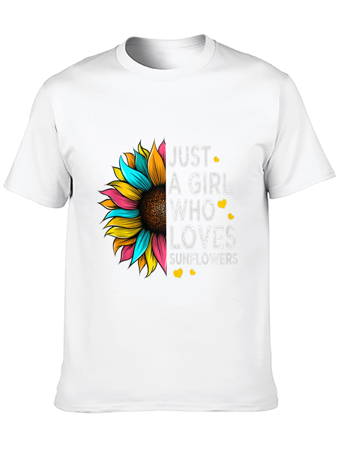 Just a Girl Who Loves Sunflowers Graphic Tee