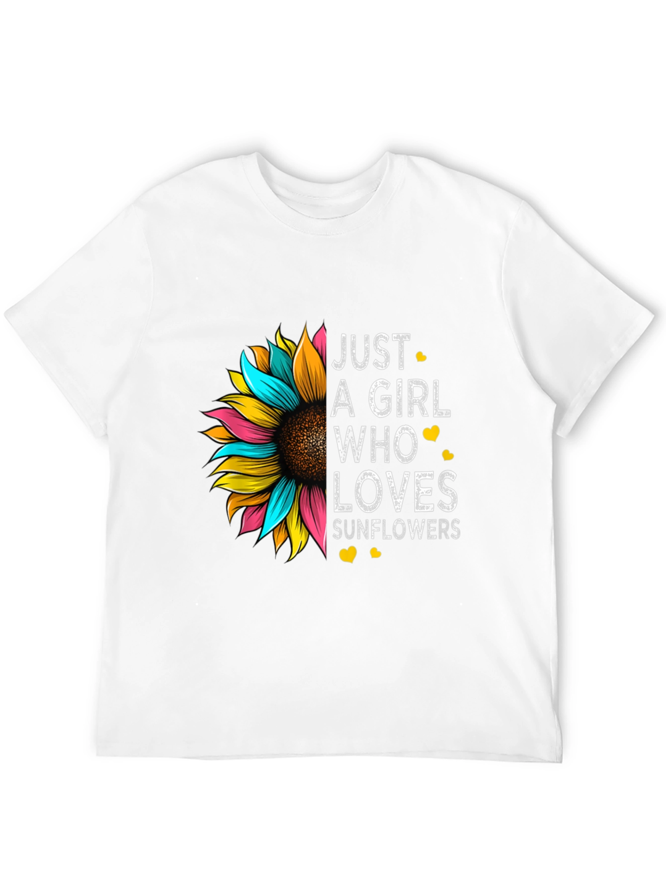 Just a Girl Who Loves Sunflowers Graphic Tee