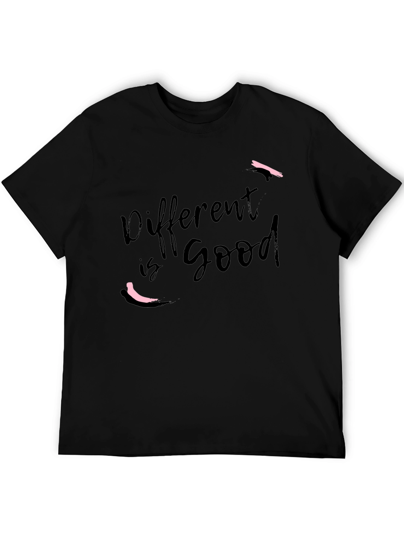 Different is Good Black Graphic Tee