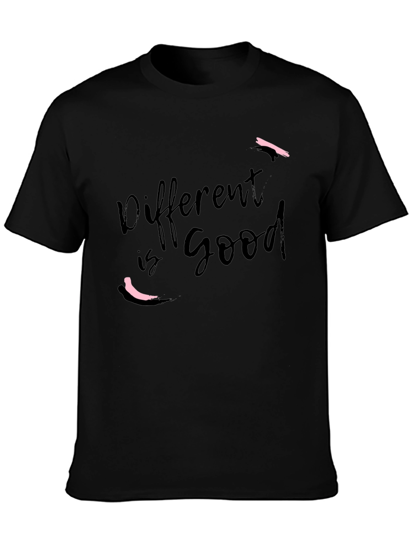 Different is Good Black Graphic Tee