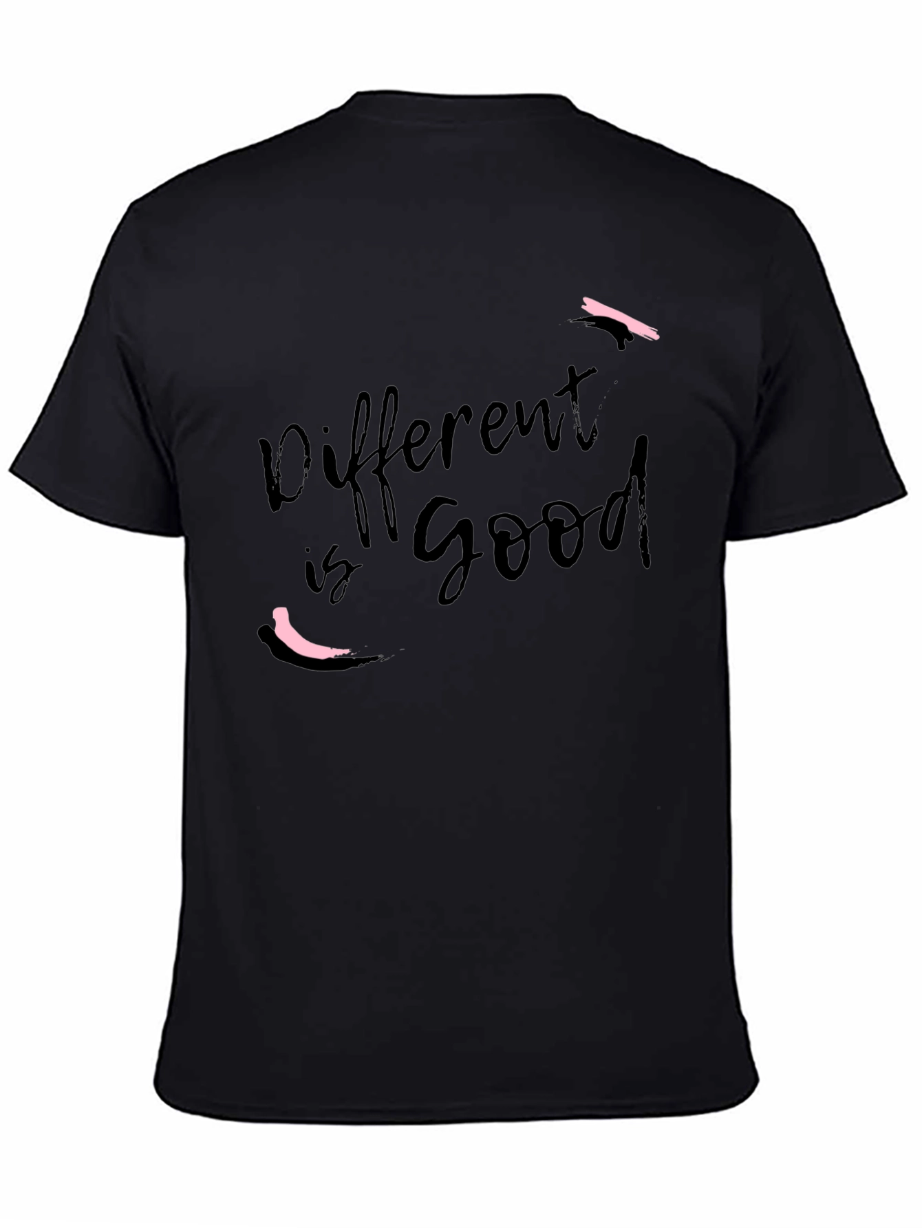 Different is Good Black Graphic Tee