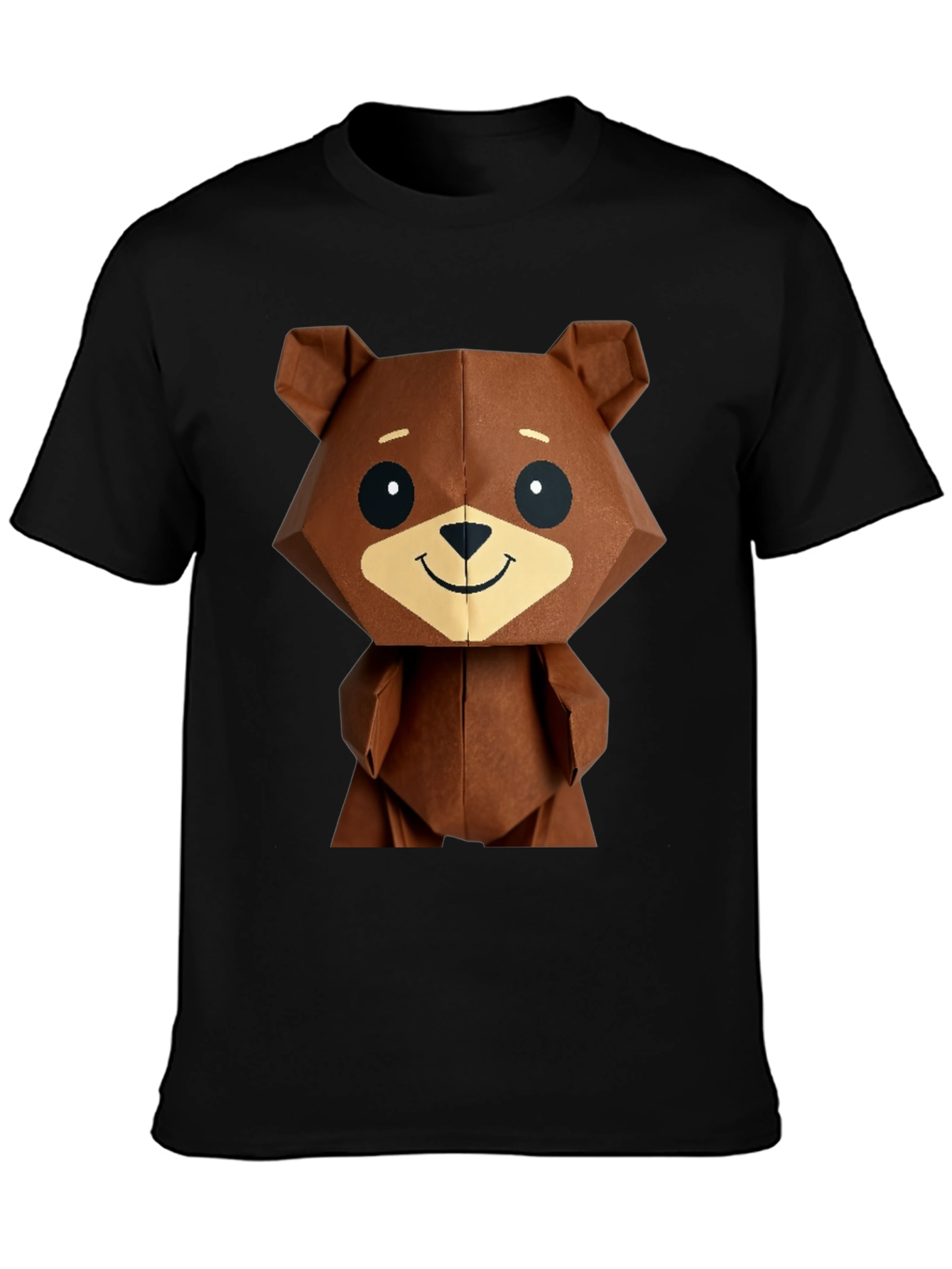 Geometric Bear Graphic Tee - Modern Streetwear