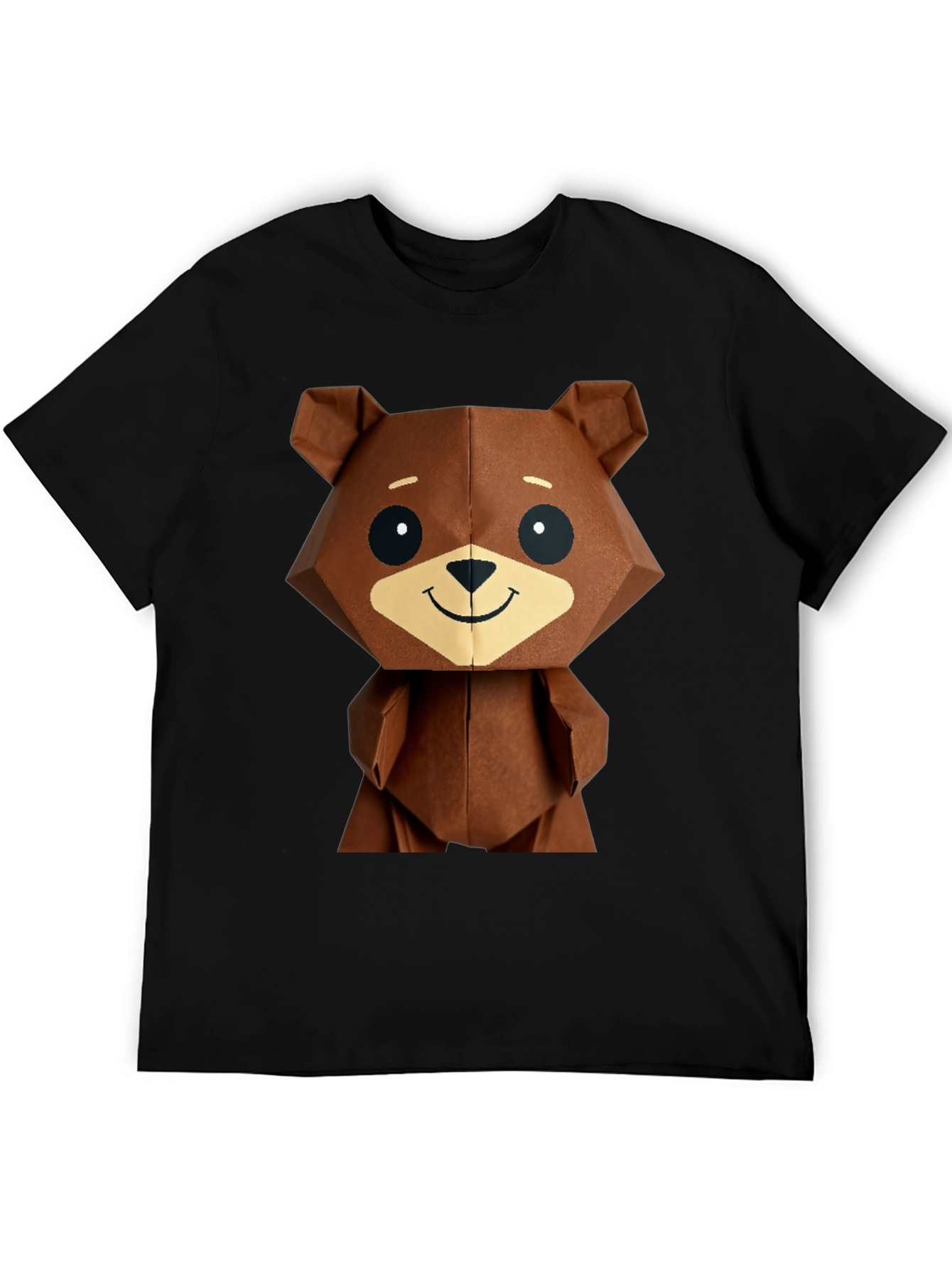 Geometric Bear Graphic Tee - Modern Streetwear