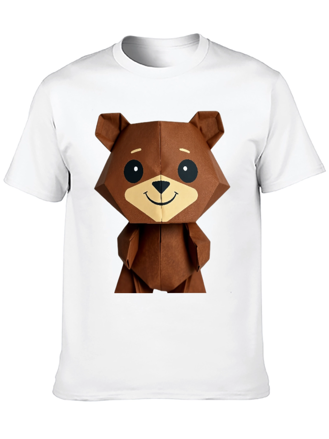 Geometric Bear Graphic Tee - Modern Streetwear