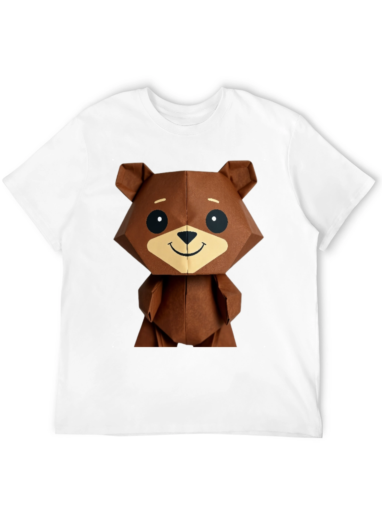 Geometric Bear Graphic Tee - Modern Streetwear