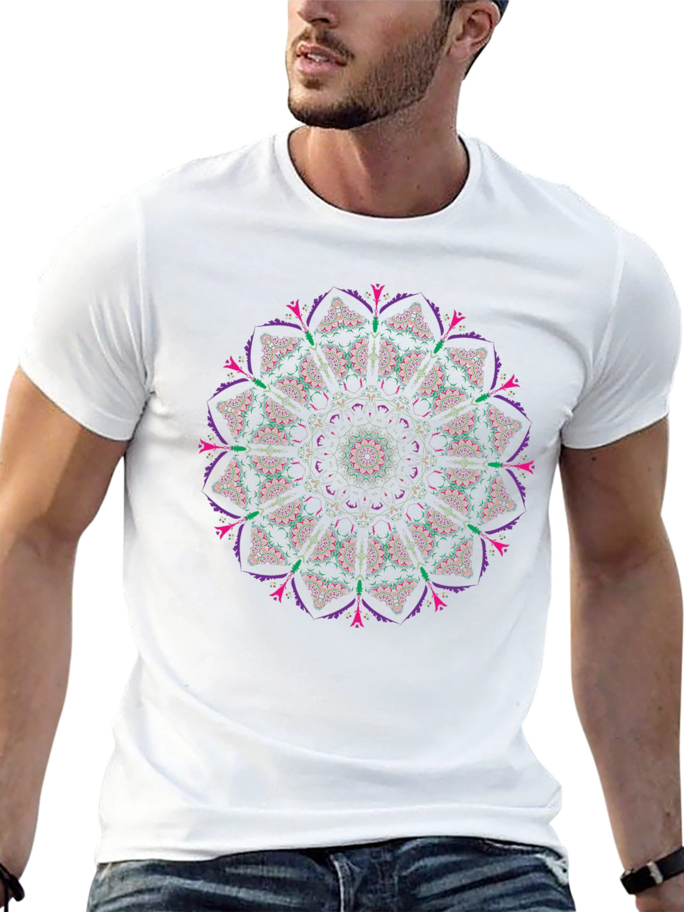 Mandala Graphic Black T-Shirt - Unisex