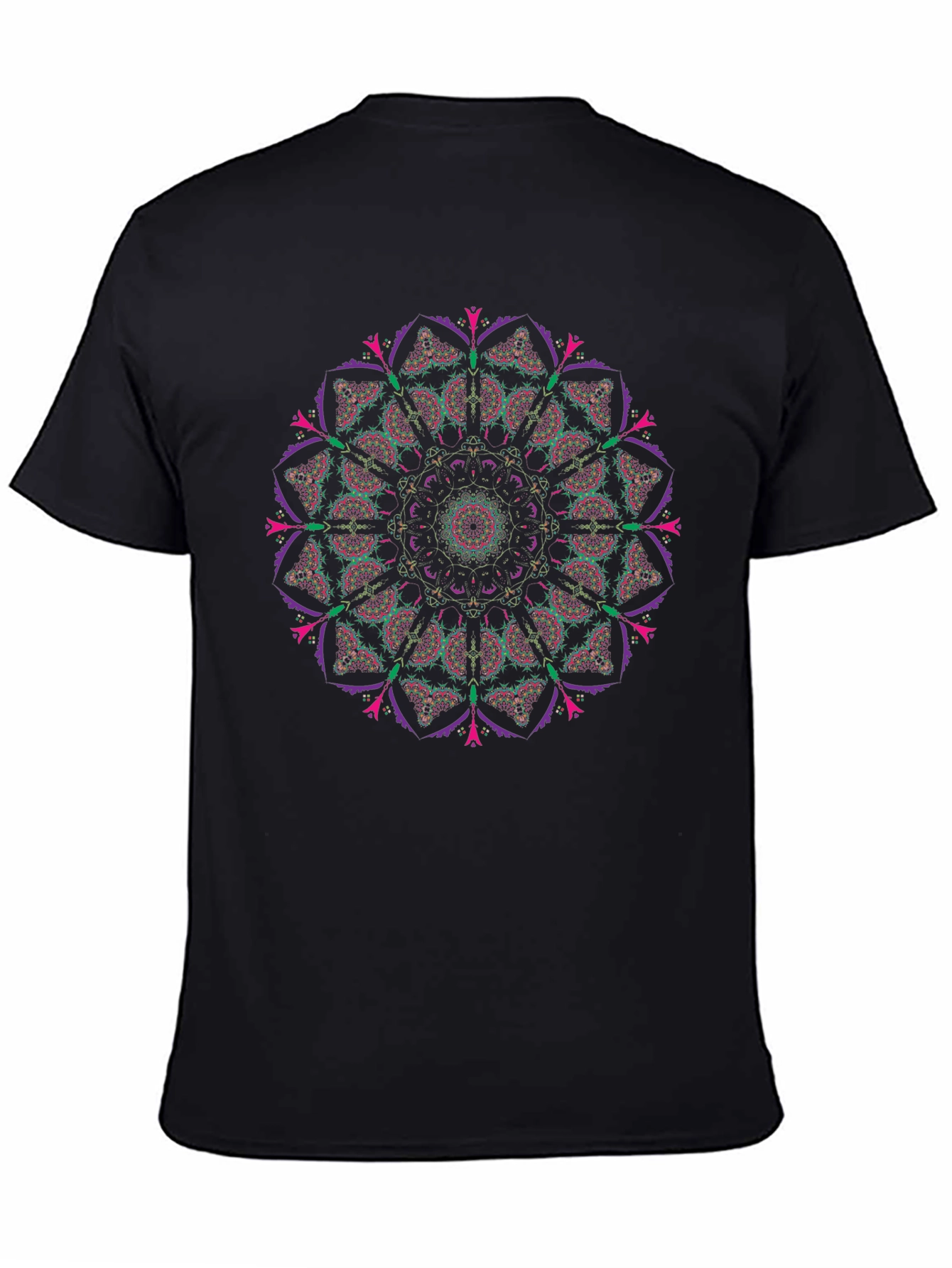 Mandala Graphic Black T-Shirt - Unisex