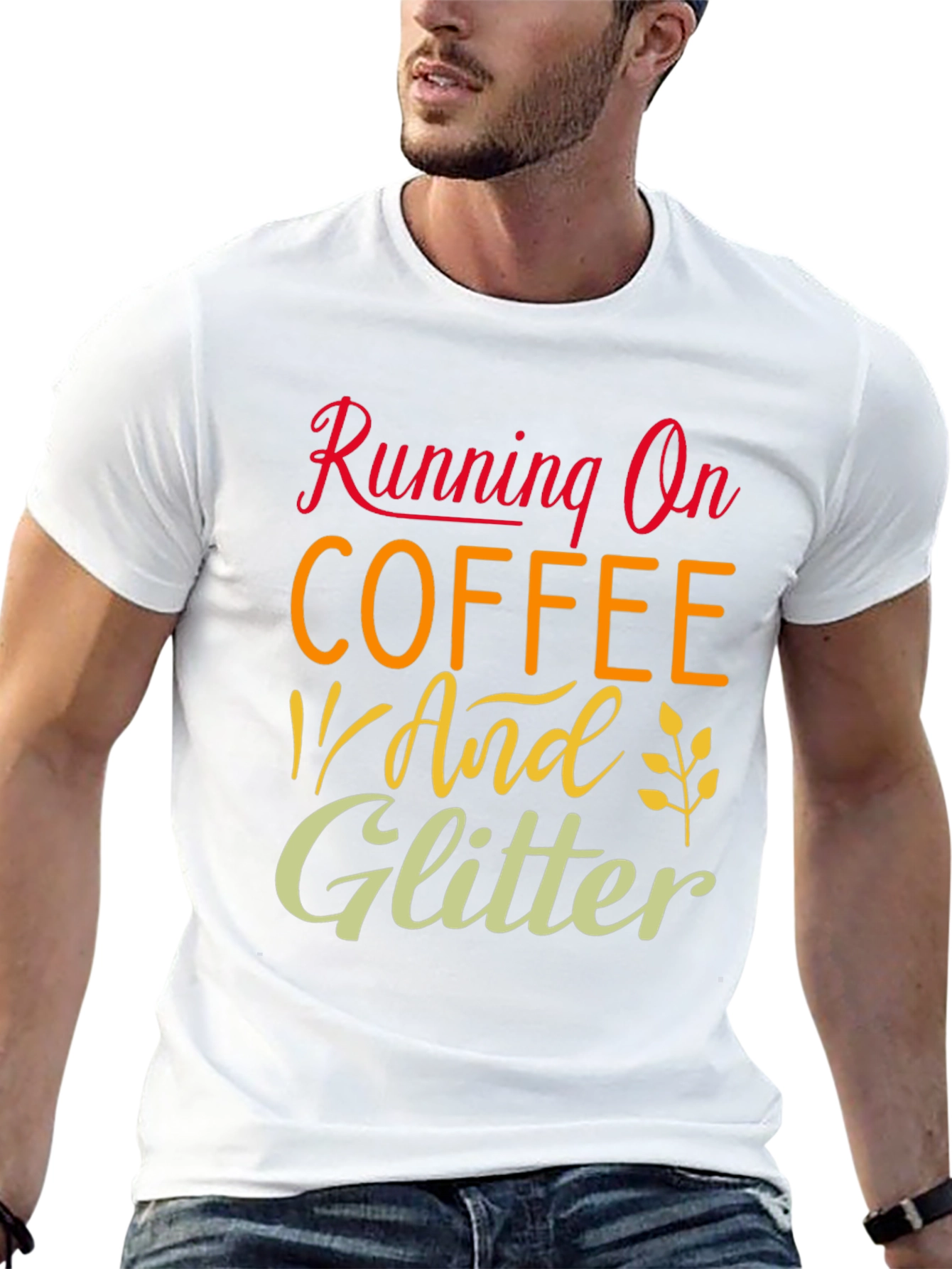 Running on Coffee and Glitter T-Shirt